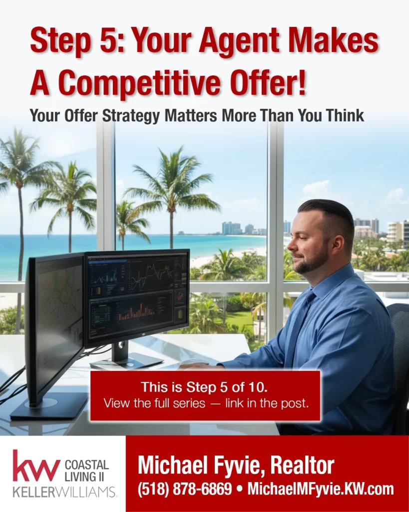 Your agent makes a competitive offer.